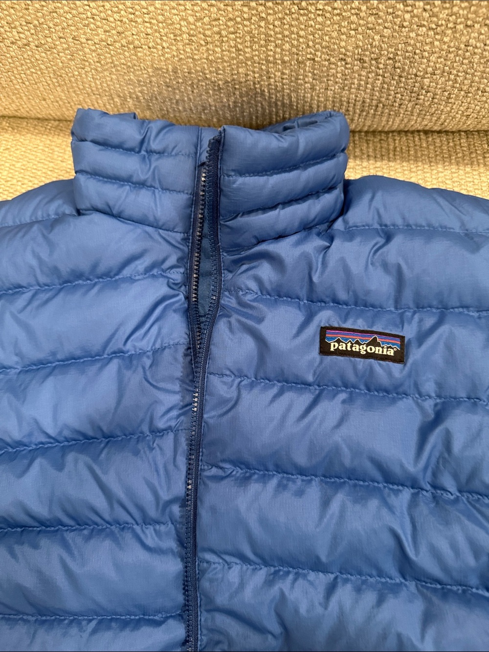 Patagonia Kids Royal Blue Lightweight Down Puffer Jacket - Picture 2 of 7